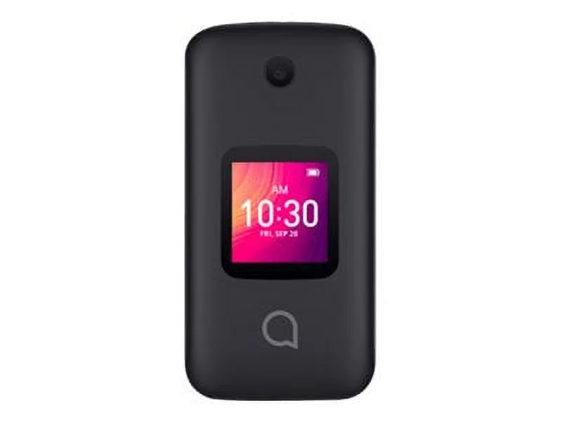 Alcatel Go Flip 3 - 4G feature phone - RAM 512 MB / Internal Memory 4 GB - microSD slot - LCD display - 320 x 240 pixels - rear camera 2 MP - prime black