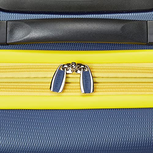 Rockland Melbourne Hardside Expandable Luggage with Spinner Wheels, 2TONENAVY, 2 Piece (20/28)