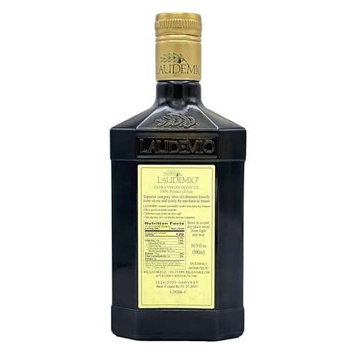 Laudemio Poppiano, Tuscany High Polyphenols +700 mg/kg Extra Virgin Olive Oil, Fresh 2024-2025 Early Harvest, 2025 NYIOOC Gold Award, Frantoio Monovarietal, Lab Tested No Pesticides, 16.9 fl oz
