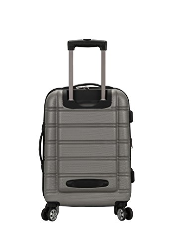 Rockland Melbourne Hardside Expandable Luggage with Spinner Wheels, 2TONEBLUE, 2 Piece (20/28)