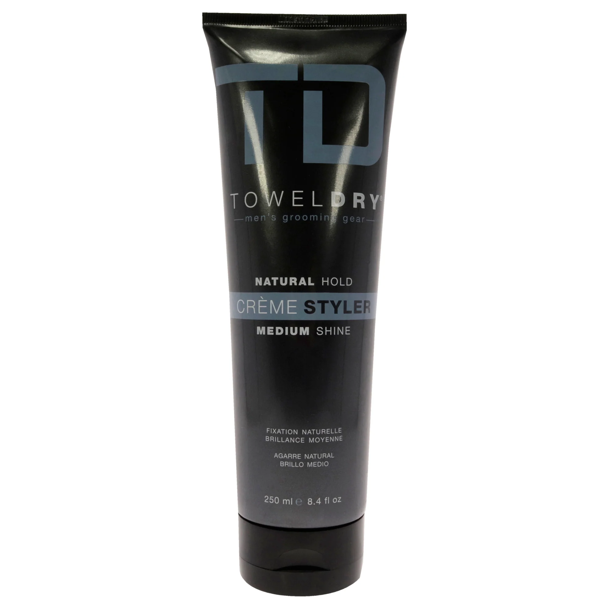 Towel Dry Natural Hold Creme Styler by Towel Dry for Men - 8.4 oz Cream
