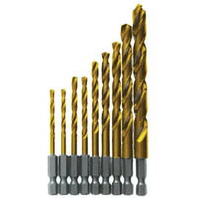 Bosch 9-Piece Impact Tough Titanium Drill Bit Set, TI9IM