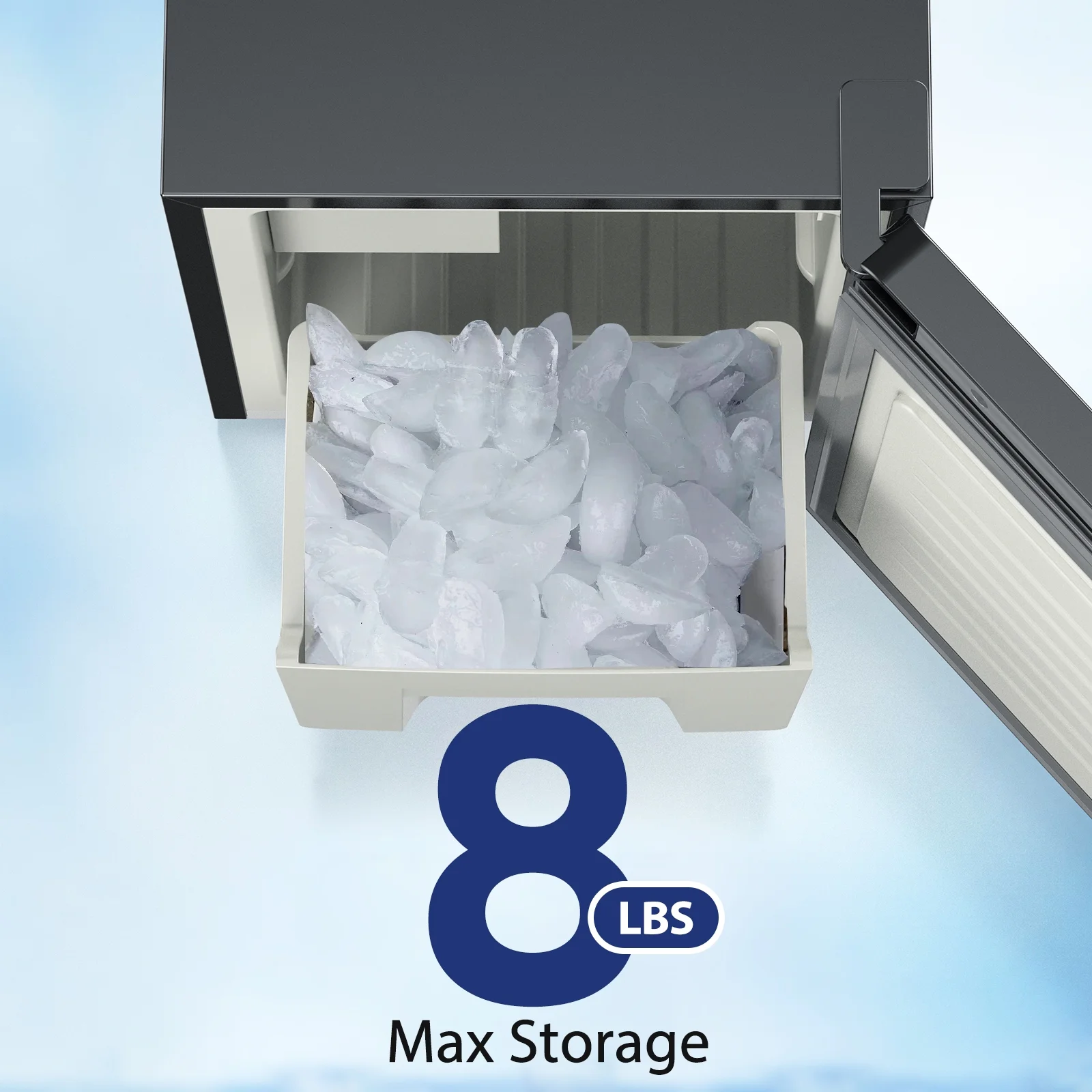 KBICE Crescent Ice Maker - Plumbed-in Water Supply