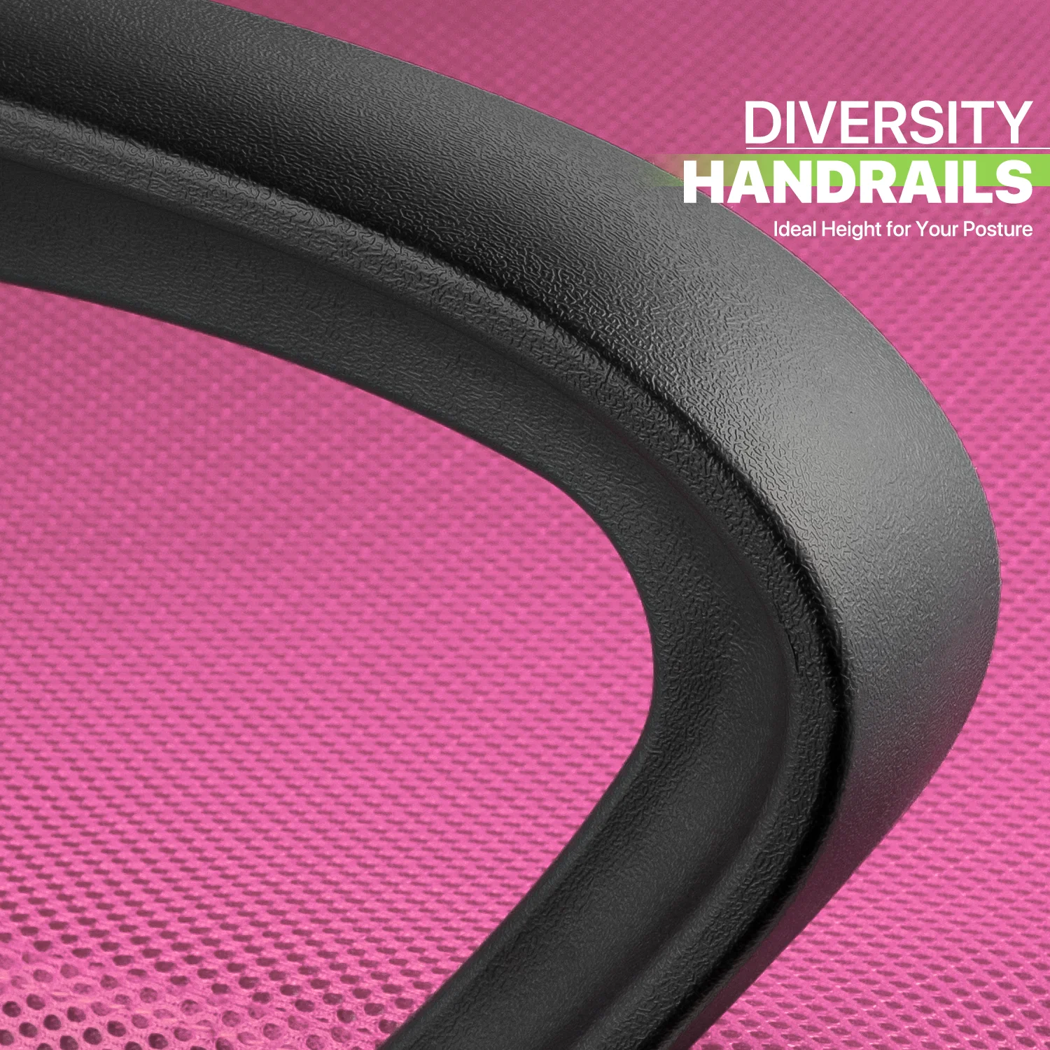 Magshion Adjustable Mid Back Computer Office Chair Mesh Swivel Desk Seat with Armrests, Pink