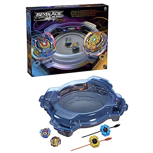 BEYBLADE Burst Pro Series Evo Elite Champions Pro Set - Complete Battle Game Set with Beystadium, 2 Battling Top Toys and 2 Launchers