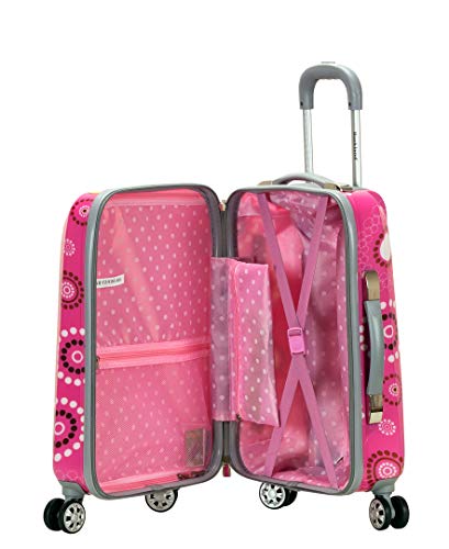 Rockland Vision Hardside Spinner Wheel Luggage, Pucci, Carry-On 20-Inch