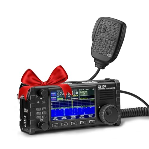 Xiegu X6100 HF Radio Transceiver, 10W Full Mode SDR Radio Supports BT with 4
