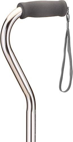 NOVA Medical Quad Cane- Large Base with Offset Silver