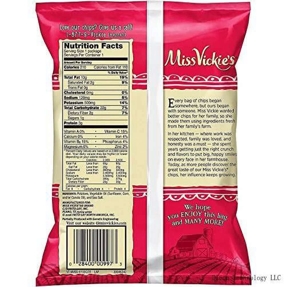 Sea Salt Original Kettle Cooked Potato Chips 1.375 Oz Bags - Pack Of 16