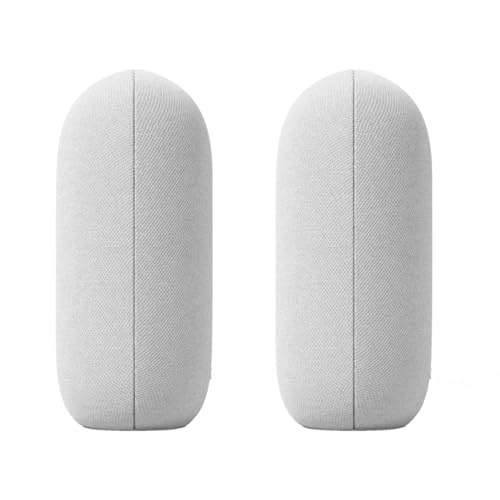Google Audio (2-Pack) Smart Speakers – Wireless Bluetooth & Wi‑Fi Home Speaker Bundle with Powerful Stereo Sound, Multi-Room Audio Assistant Voice Control