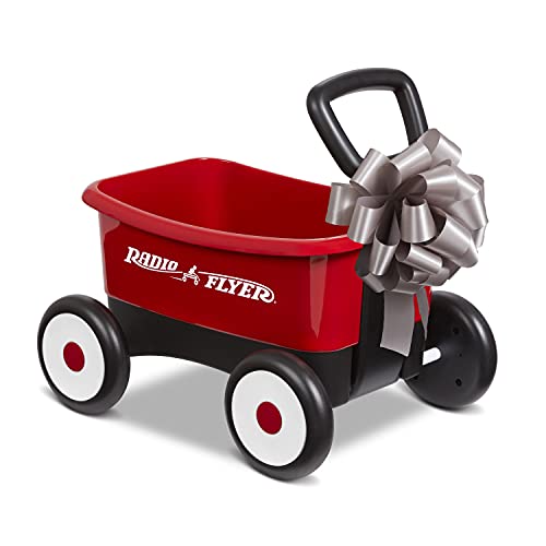 Radio Flyer My 1st Wagon with Beach and Garden Tools, 2-in-1 Wagon, Ages 1-4 , Red