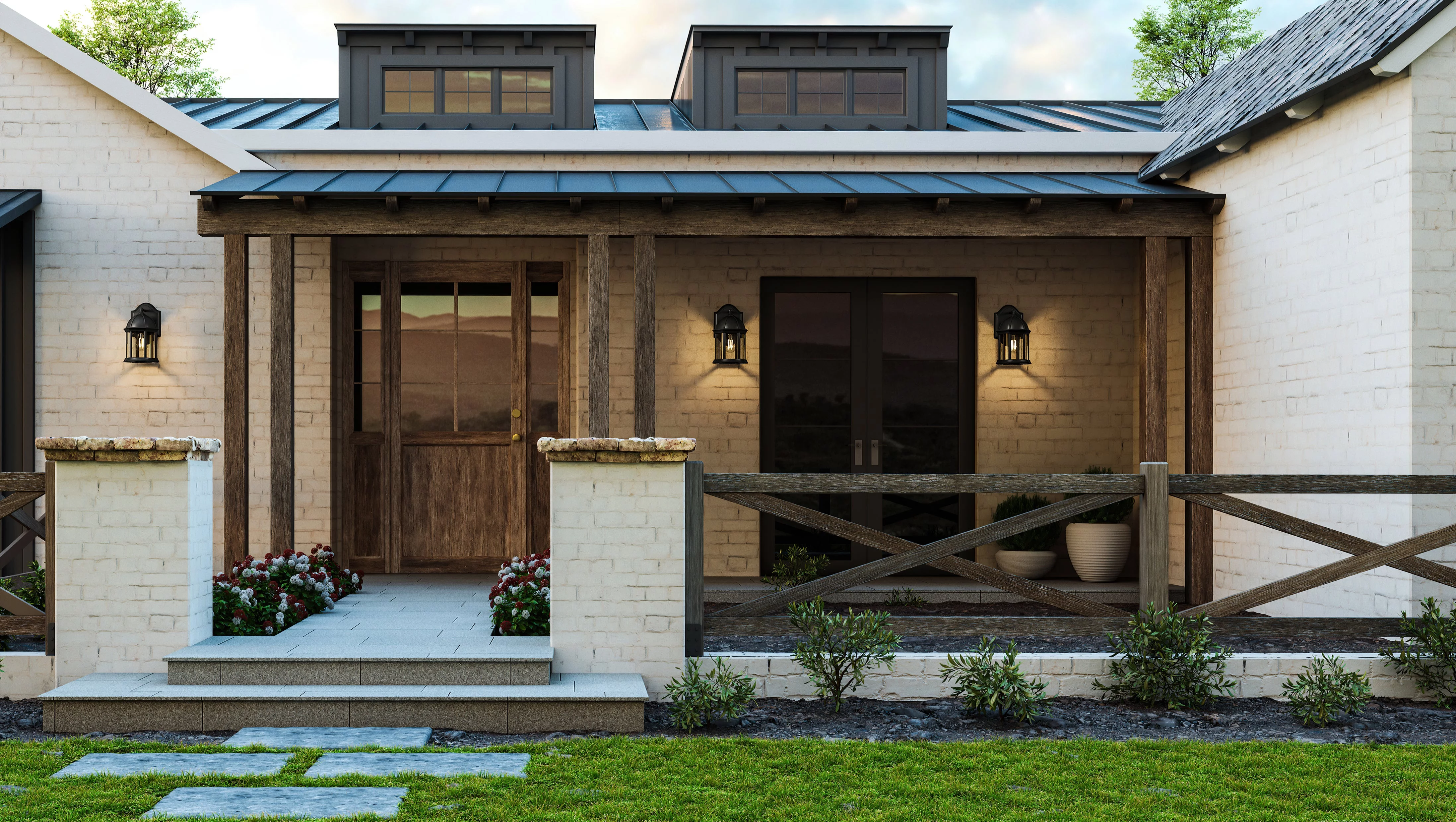 Luxury Tudor Wall Sconce, 11.375H x 6.5W, with Traditional Style, Midnight Black, UHP1375 by Urban Ambiance