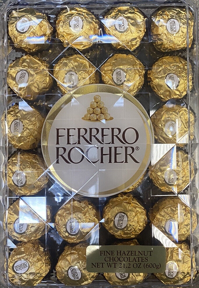 Ferrero Rocher Fine Hazelnut Chocolates 21.2 oz 48 Pieces - Gift Box NEW