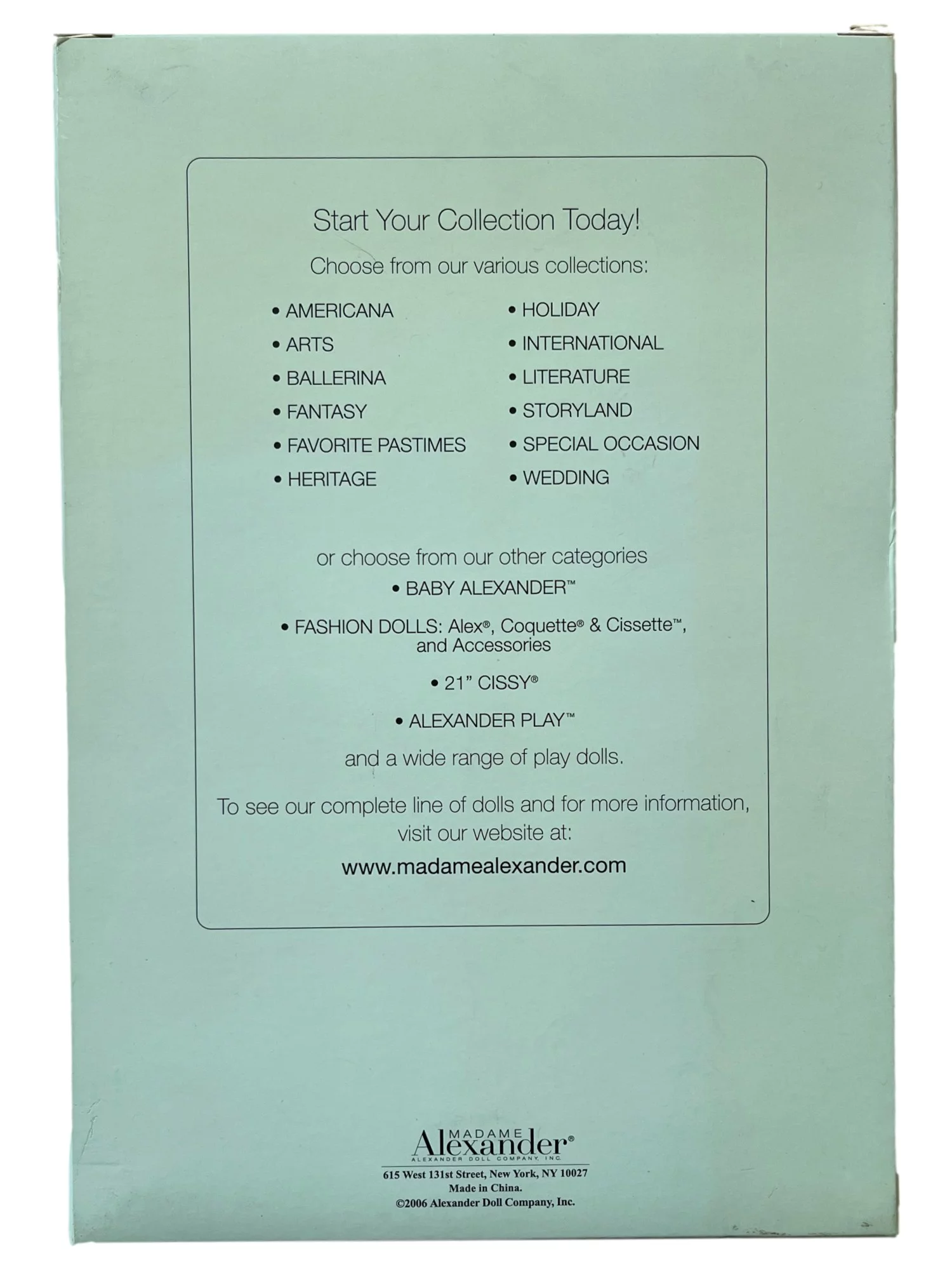 New Collectible Madame Alexander Ugly Betty Hollywood Series Doll