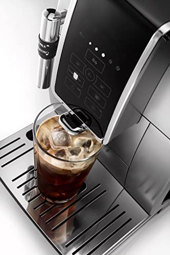 De'Longhi America Dinamica Fully Automatic Coffee and Espresso Machine with Premium Adjustable Frother, Stainless Steel, ECAM35025SB