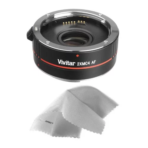 Canon EF 50mm f/1.4 USM 2x Teleconverter (4 Elements) + Nwv Direct Microfiber Cleaning Cloth.