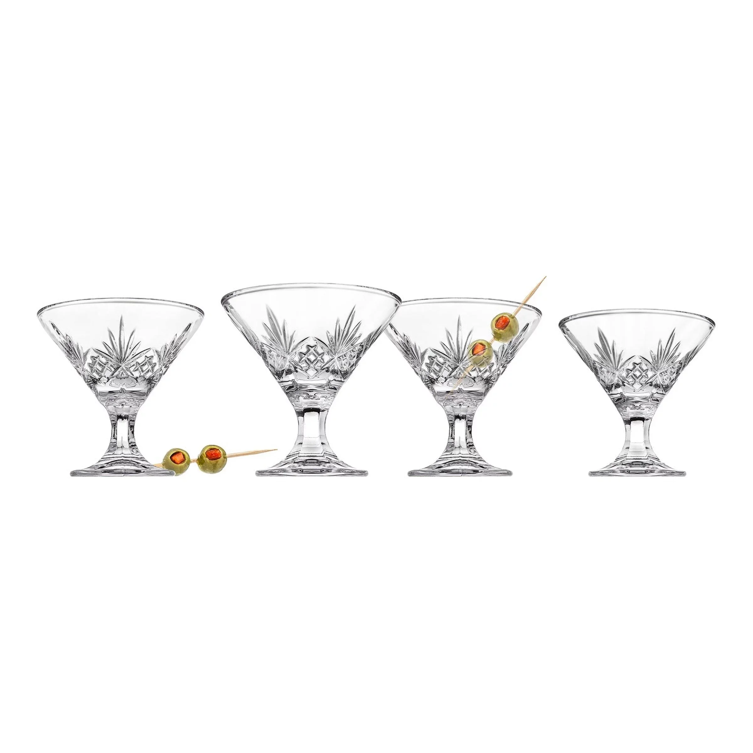 Dublin Crystal Martini Glass 5oz, Set of 4