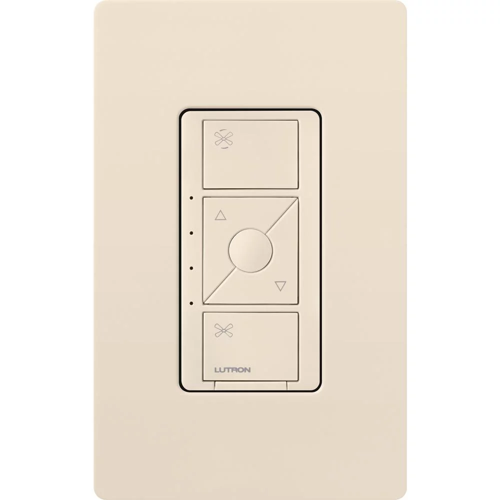 Lutron Caseta Wireless Smart Fan Speed Control, Single-Pole, Light Almond