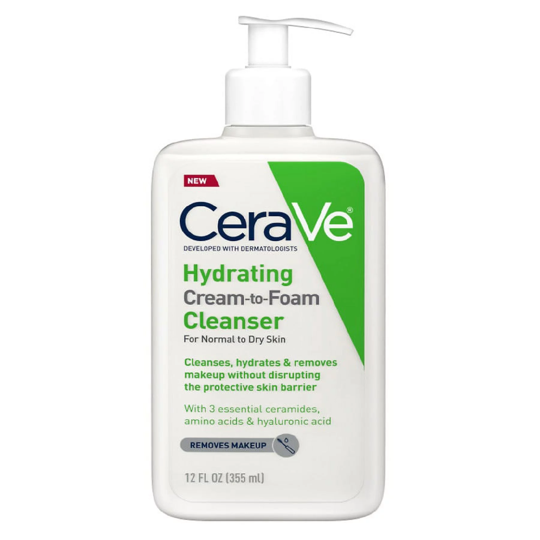 CeraVe Hydrating Cream-to-Foam Face Cleanser