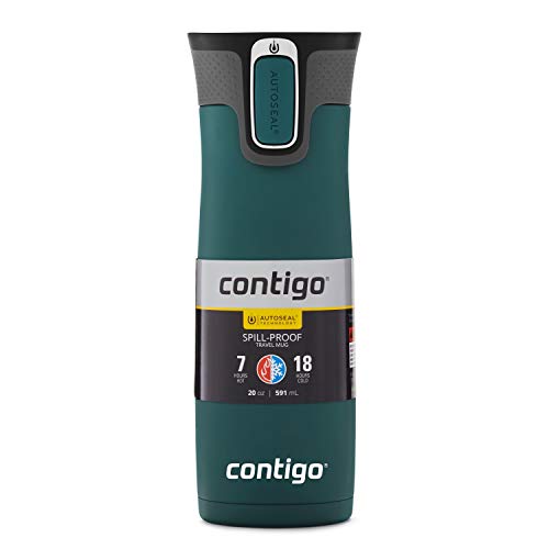 Contigo AUTOSEAL West Loop Vacuum-Insulated Stainless Steel Travel Mug with Easy-Clean Lid 20 oz Sake