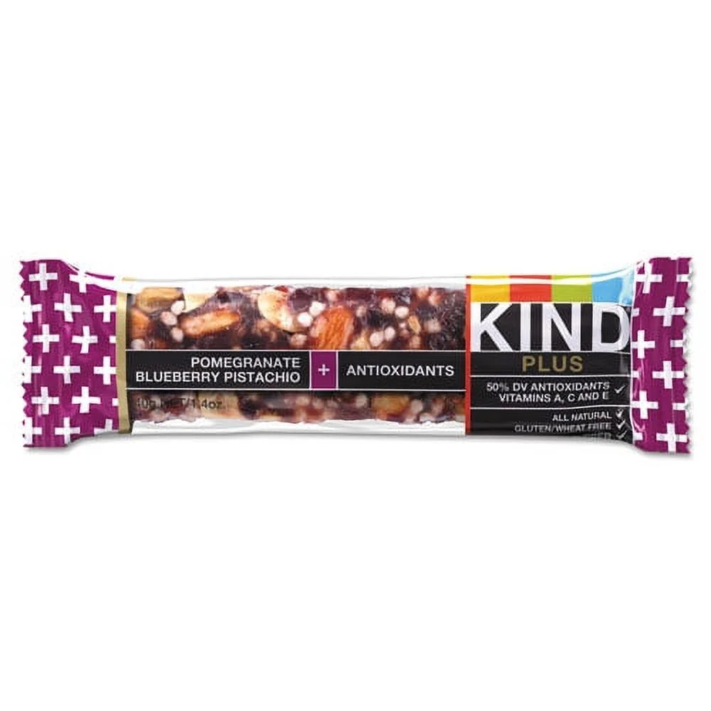 Plus Nutrition Boost Bar, Pom. Blueberry Pistachio/antioxidants, 1.4 Oz, 12/box | Bundle of 10 Boxes