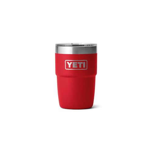 YETI Rambler 8 oz Stackable Cup, Stainless Steel, Vacuum Insulated Espresso Cup with MagSlider Lid