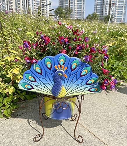 Butterfly Decor Flower Pot,Metal Flower Pot,Outdoor Flower Planters,Animal Succulent Flower Pot,Decorative Fun Planter for Cactus and Air Plants for Indoor/Outdoor Use,Perfect Gardening Gifts