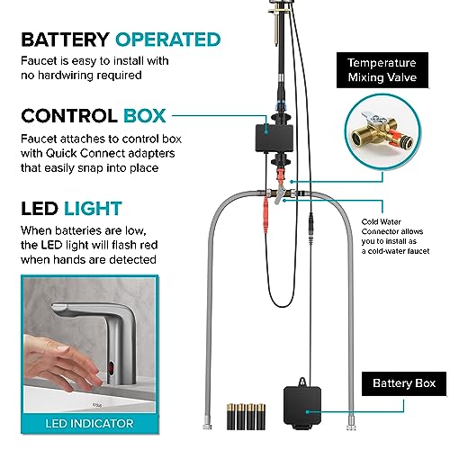 KRAUS Indy Single Handle One Hole Bathroom Sink Faucet in Chrome, KBF-1411CH