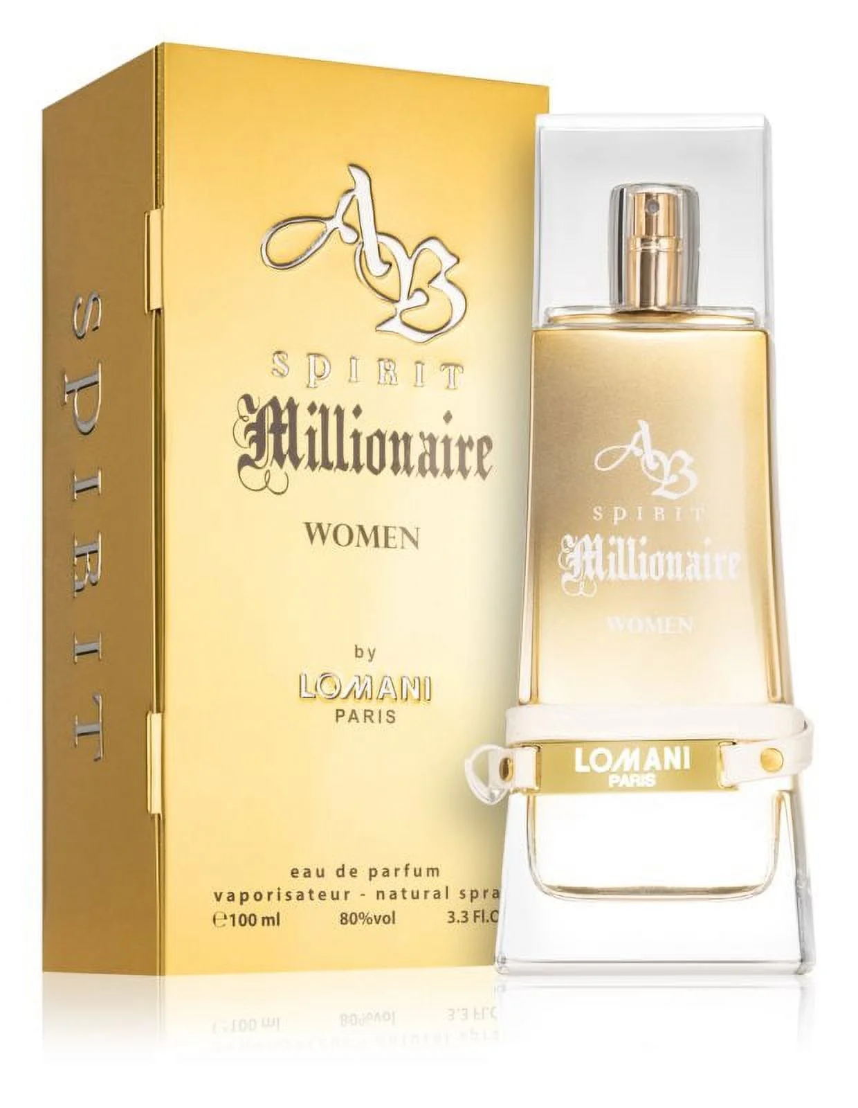 AB Spirit Millionaire by Lomani for Women Eau de Parfum 3.3 Oz *EN