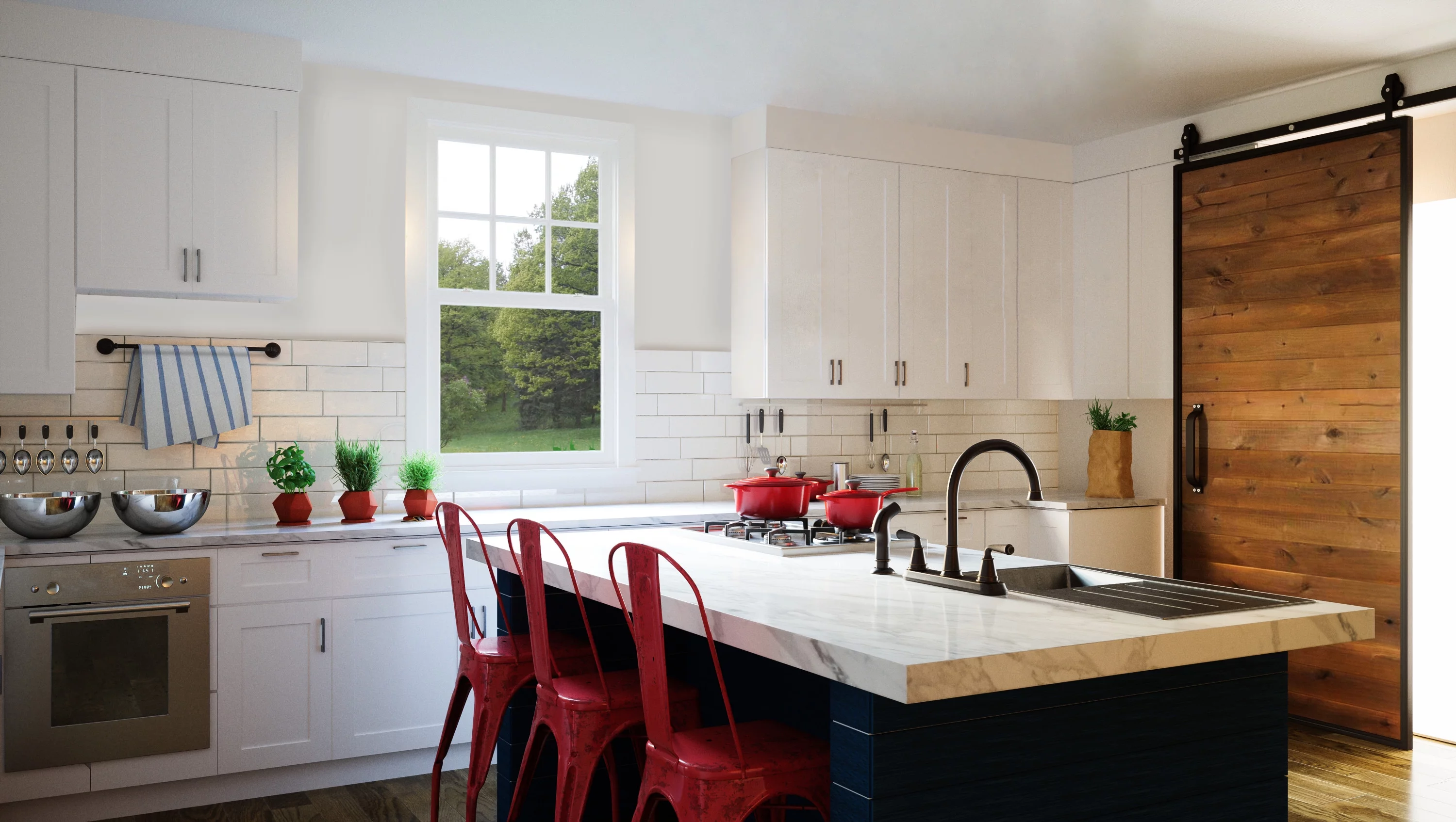 Design House 561597 Brookings Unassembled Shaker Tall Wall Kitchen Cabinet 30x24x12, White