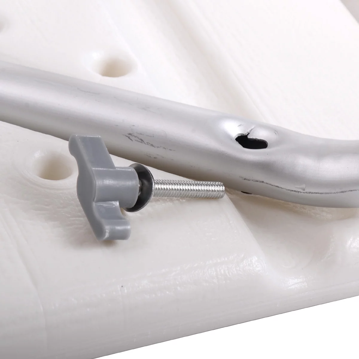 Jaxpety 6 Adjustable Height Bath Shower Chair Medical Bench Bathtub Stool Seat White New