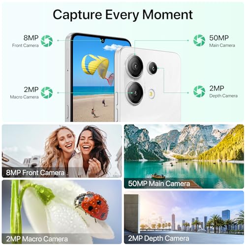 UMIDIGI G9 5G Cell Phone, Android 14 Unlocked Phones, 12(6+6) GB +128GB/1TB TF Expand, 5G Dual SIM, 50MP Camera, 6.75