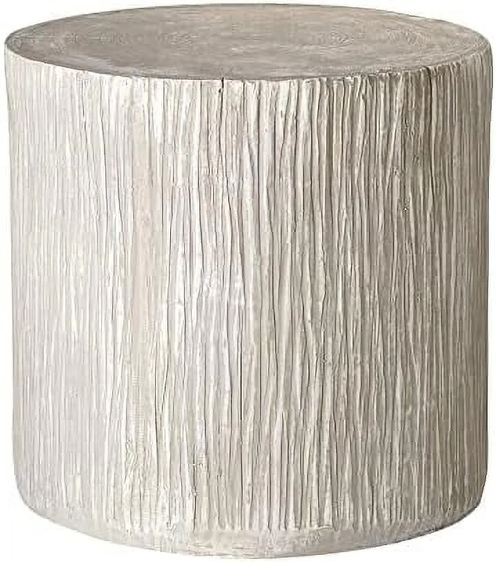 RUNFAYBIU Tree Stump Accent Stool Side End Table  Light Brown - 15" H