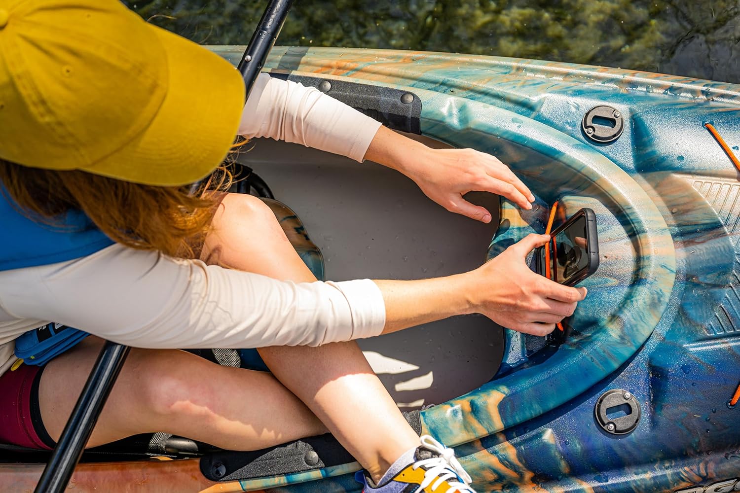 Pelican Argo 100XR - Premium Sit-in Recreational Kayak - Lightweight one Person Kayak - 10 ft - Cosmos