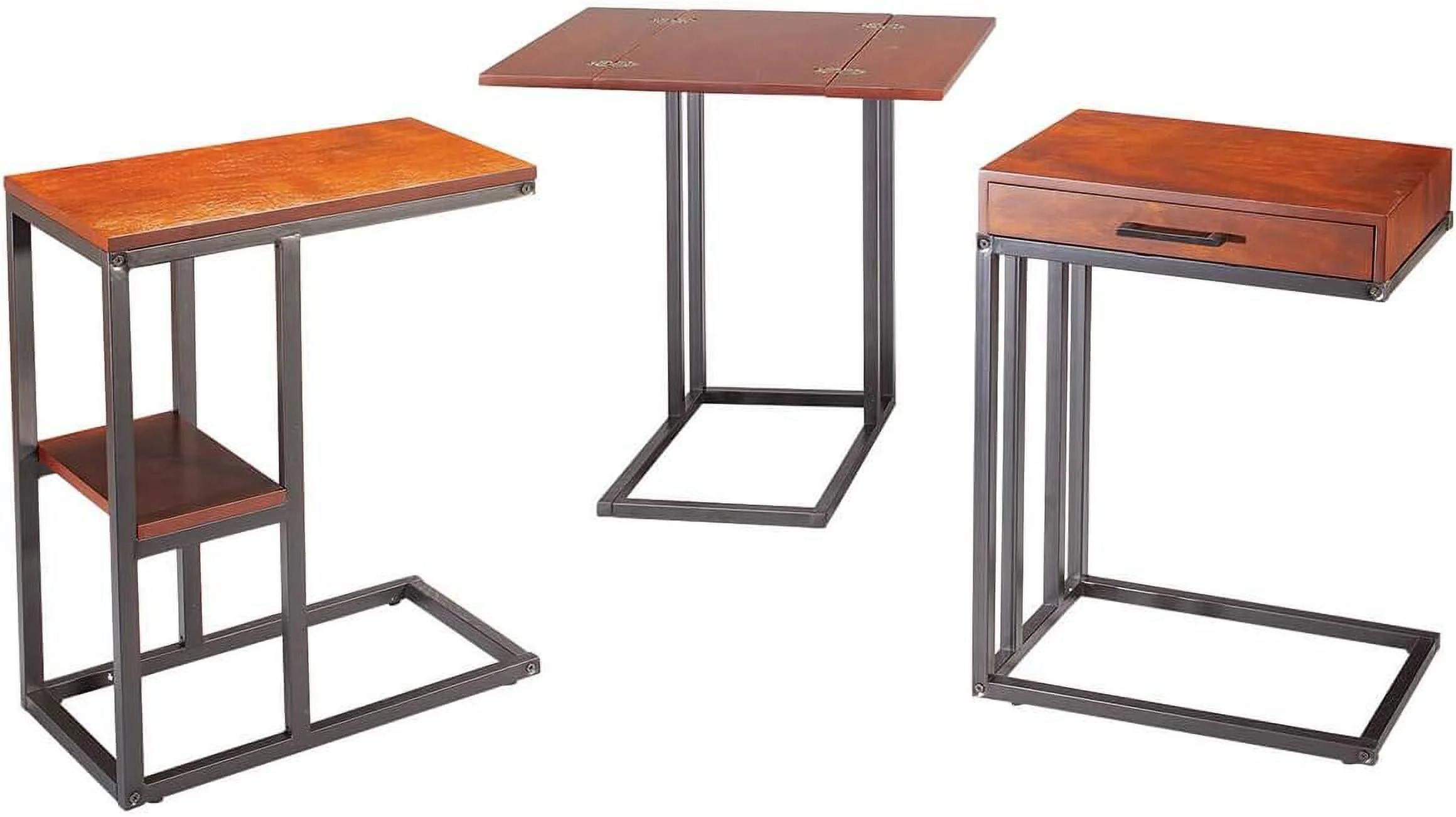 Side Accent Table With Drawer, Under The Sofa C-Design