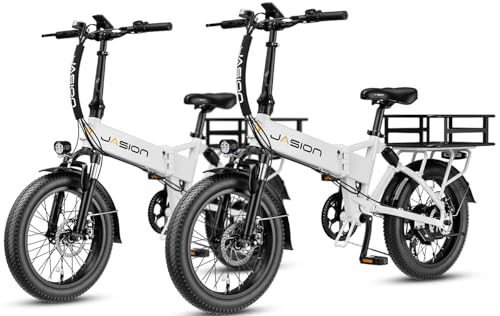 Jasion EB7 2.0 Electric Bike for Adults, 850W Motor 28MPH Max Speed Folding Ebike, 48V 10AH Removable Battery, 20