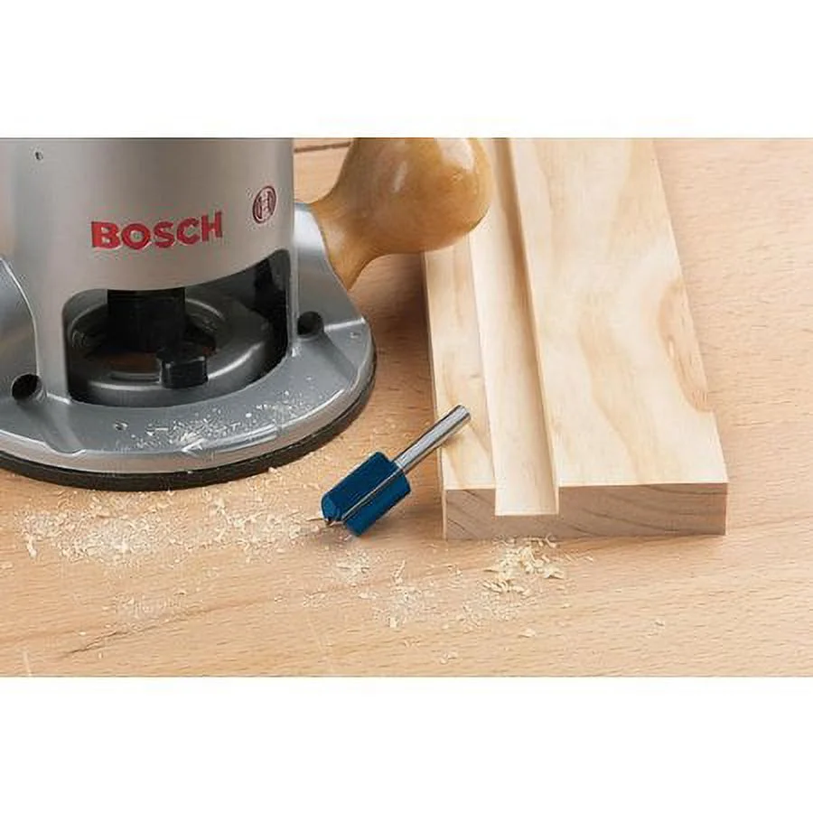 Bosch-85251M 1/2 In. x 2 In. Carbide Tipped 2-Flute Straight Bit