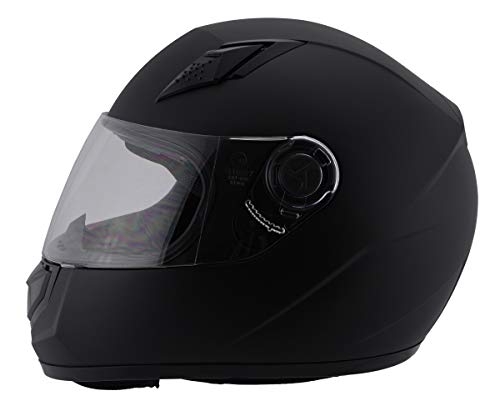 Milwaukee Helmets MPH9800DOT 'Velocity' Full Face Matte Black Helmet - X-Large