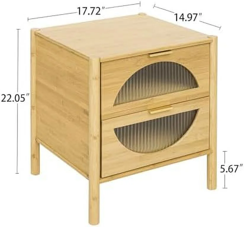 TJUNBOLIFE Nightstands  with Socket  End Table with Power Outlets Bedside Table with 1 Door Modern Night Stand Small  for Bedroom  Living Room  Small Space  Black Brown