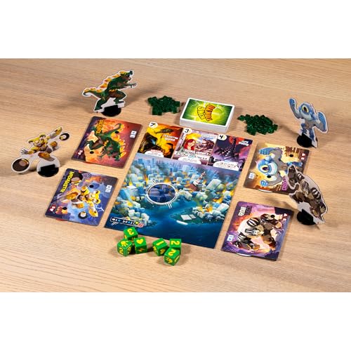 IELLO: King of Monster Island - Strategy Board Game, Sequel of The King of Line, Family Game, Play Cooperatively, Ages 10+, 1-5 Players, 60 Minutes