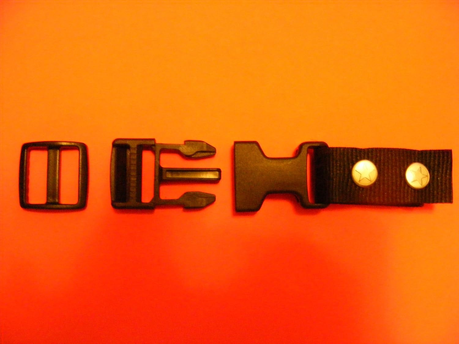 Motorcycle Black Helmet Quick Release Chin Strap Buckle Clip Fits Size large and Larger Helmets not a Chin Pincher