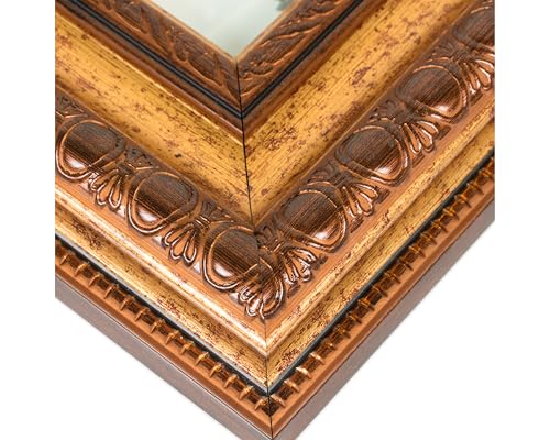 Craig Frames Arqadia Gothic, Aged Gold Picture Frame, 11 by 14-Inch