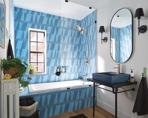 Moen Revyl Matte Black One-Handle Single Hole Modern Bathroom Sink Faucet with Optional Deckplate and Spring Loaded Drain Assembly, 84771BL