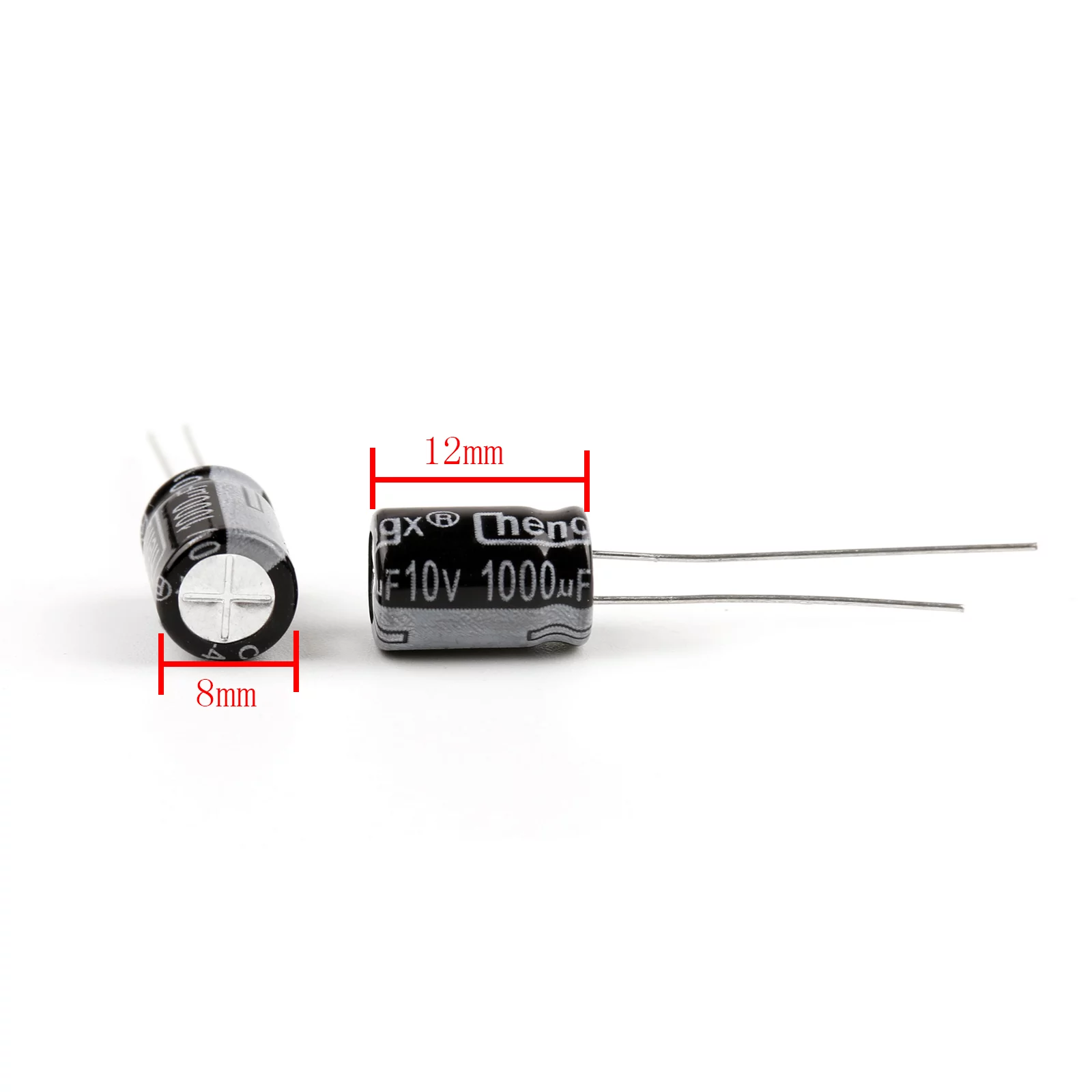 Motor Genic Radial Electrolytic Capacitor - Wide Range Of Values & Voltages 47 to 2200uF 10V