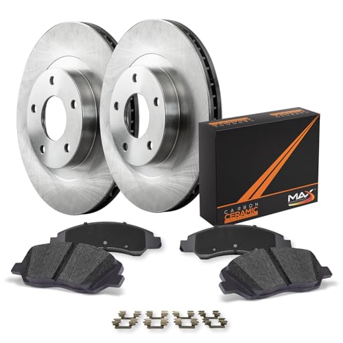 [Front] Max Brakes Premium OE Rotors with Carbon Ceramic Pads