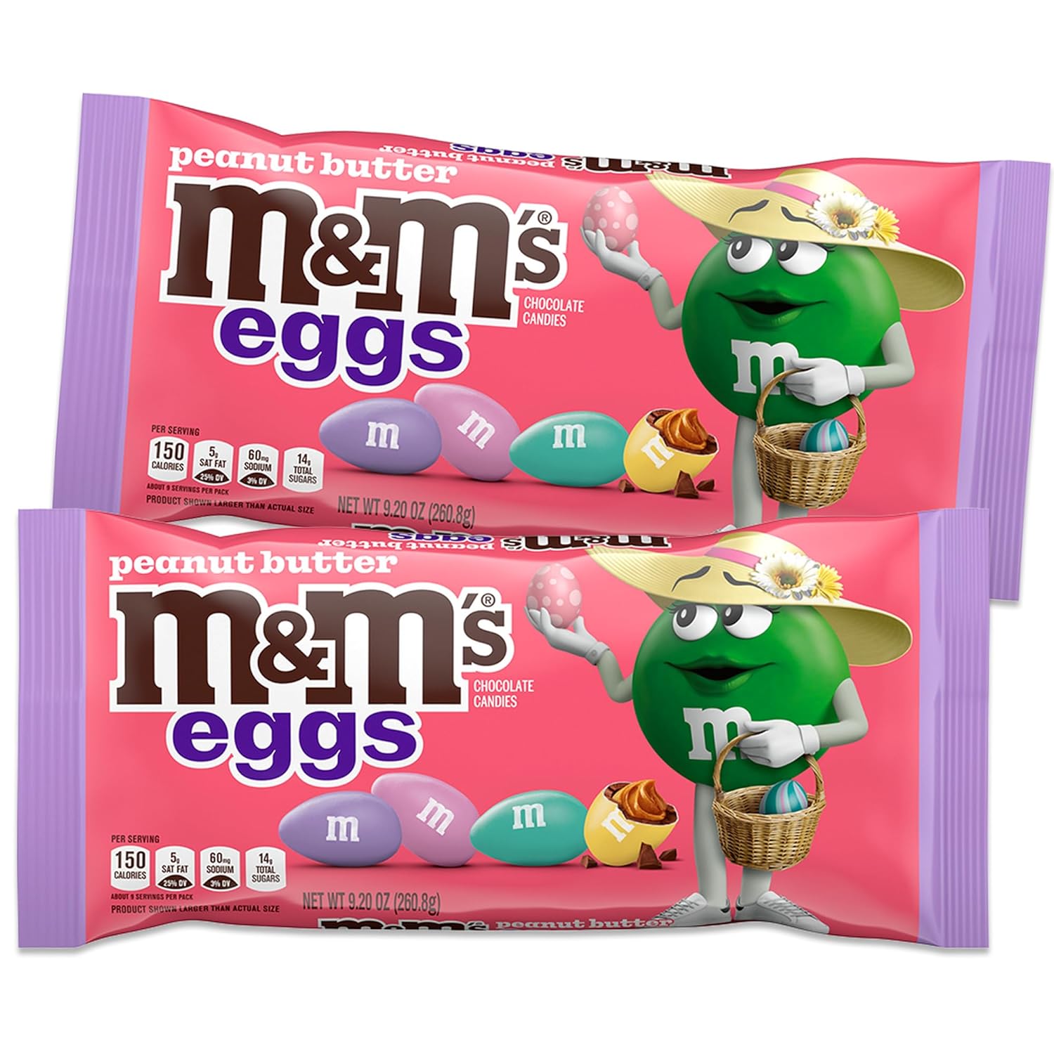 Easter M and M's Eggs Bulk Easter Candy Pack of 2 x 9.9oz Bags of Peanut Butter M and Ms Easter Eggs. Chocolate Easter Candy for Easter Eggs by Snackivore.