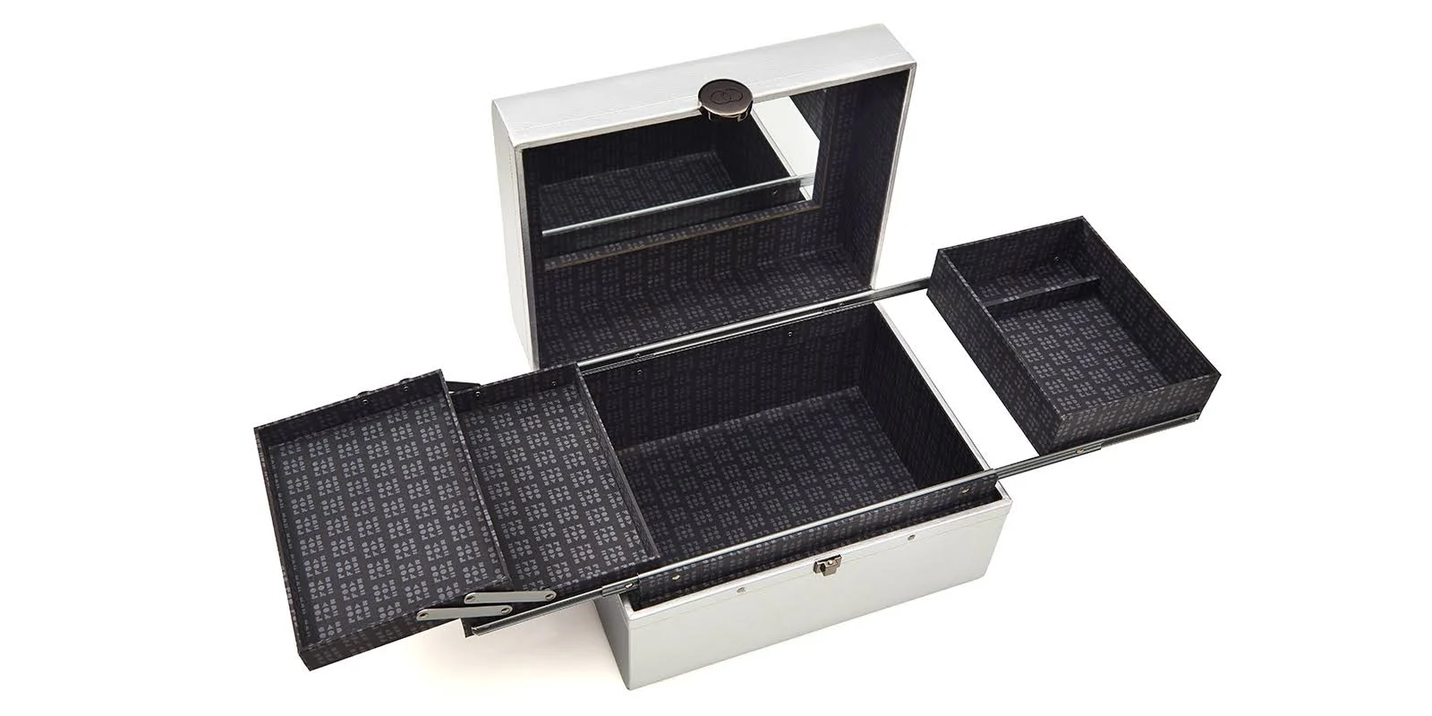 Caboodles Large Train Case - Silver