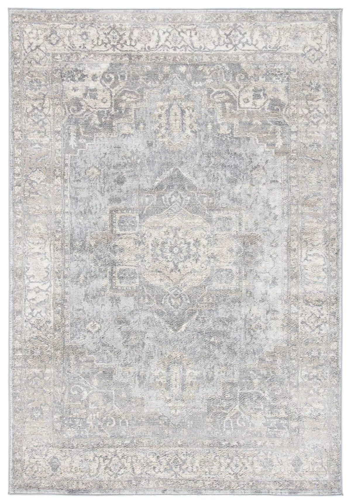 SAFAVIEH Brentwood Kerstin Traditional Area Rug, 6' x 9', Grey/Beige