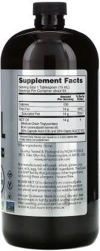 NOW Sports MCT Oil - 32 fl oz Pack of 2