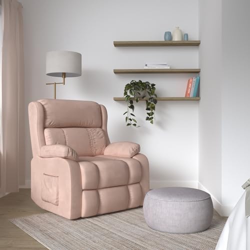 JULYFOX Lift Chair Lay Flat 400lbs Heavy Duty, Infinite Position Electric Recliner Chair Dual Motor Power Stand Up Lift Chair with Massage and Heat Hardwood Frame PU Leather Top,Yellow